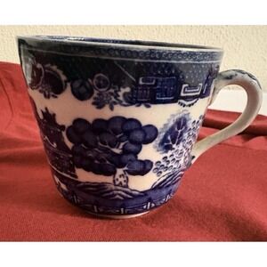 Adderley Ware Old Willow Blue and White China Teacup